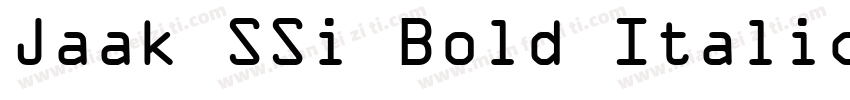 Jaak SSi Bold Italic字体转换